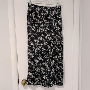 Zara Floral Print Midi Skirt